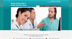 Desktop Screenshot of doctoronlinechat.com