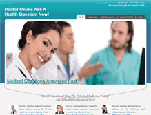 Tablet Screenshot of doctoronlinechat.com